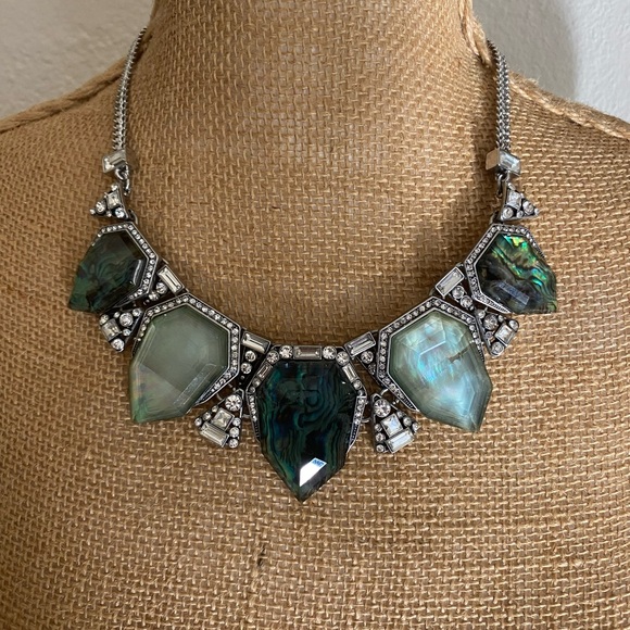 Chloe + Isabel northern lights Silver and Green Gemstone Necklace - Picture 1 of 3